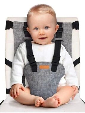 Liuliuby Gray Baby Travel High Chair Harness Safety Seat